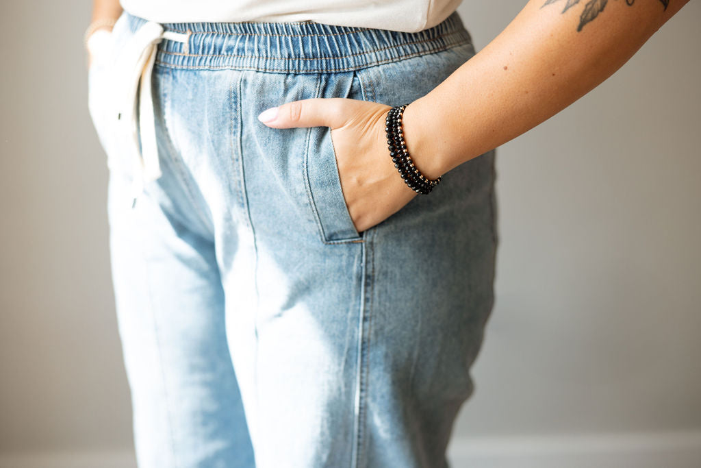 Midnight Baby Bracelet (6MM beads)