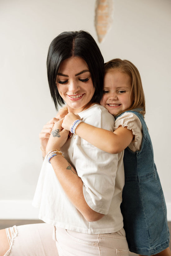 Fairy Mom + Mini Bracelet Set (4MM Beads)