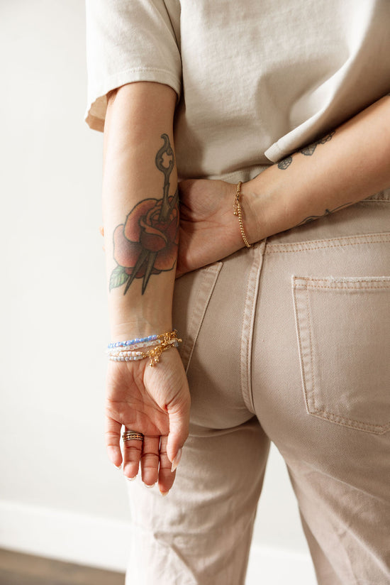 Brûlée Mom + Mini Bracelet Set (4MM Beads)