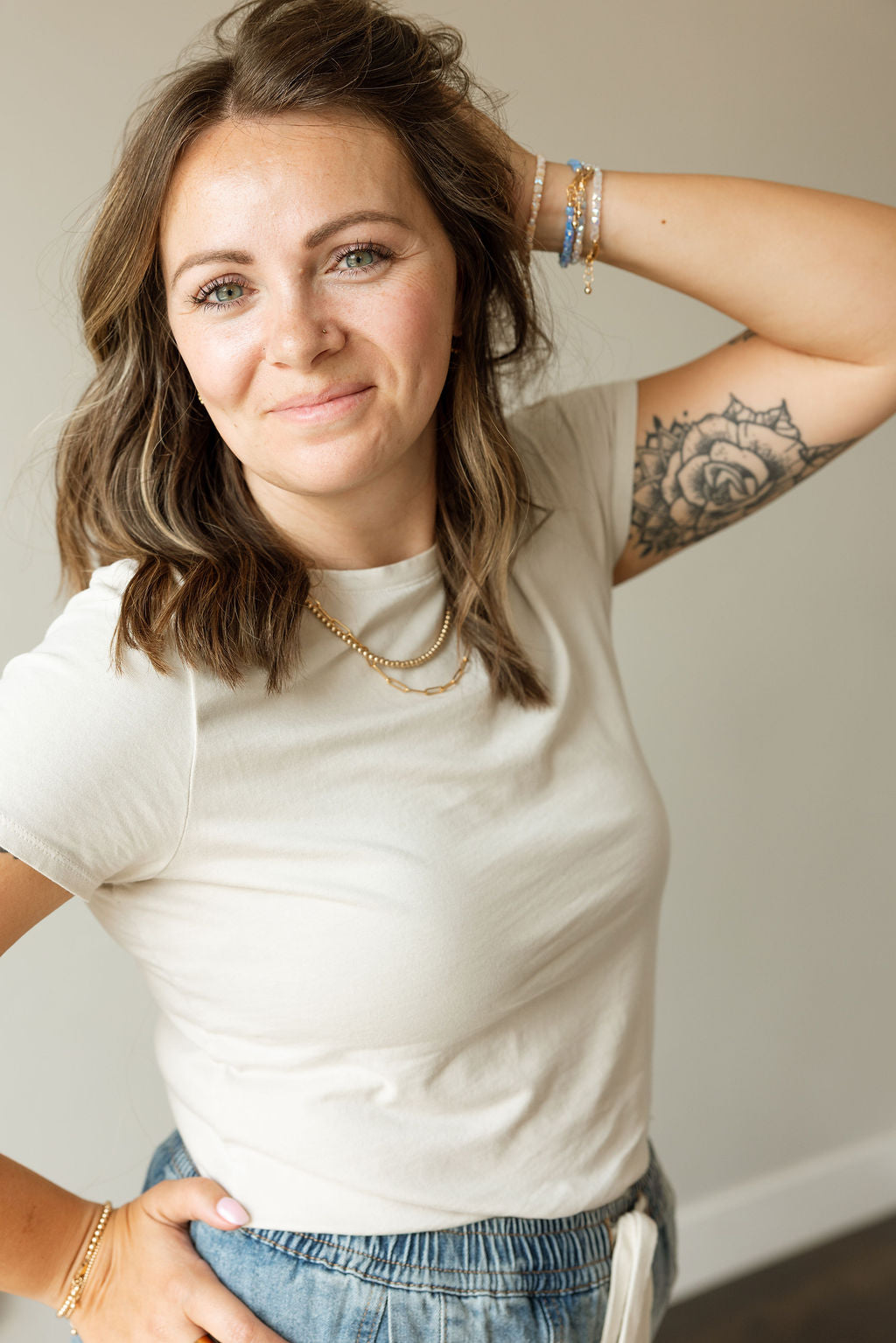 Brûlée Mom + Mini Bracelet Set (4MM Beads)