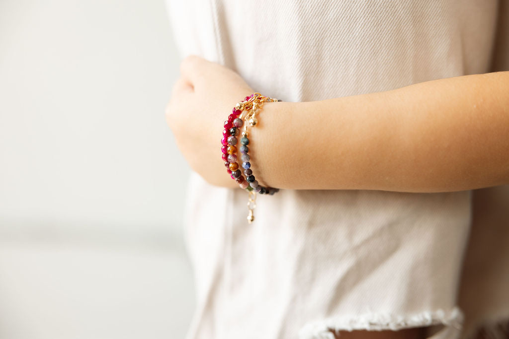 Willow Mom + Mini Bracelet Set (4MM Beads)