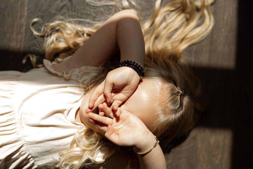 Midnight Baby Bracelet (6MM beads)