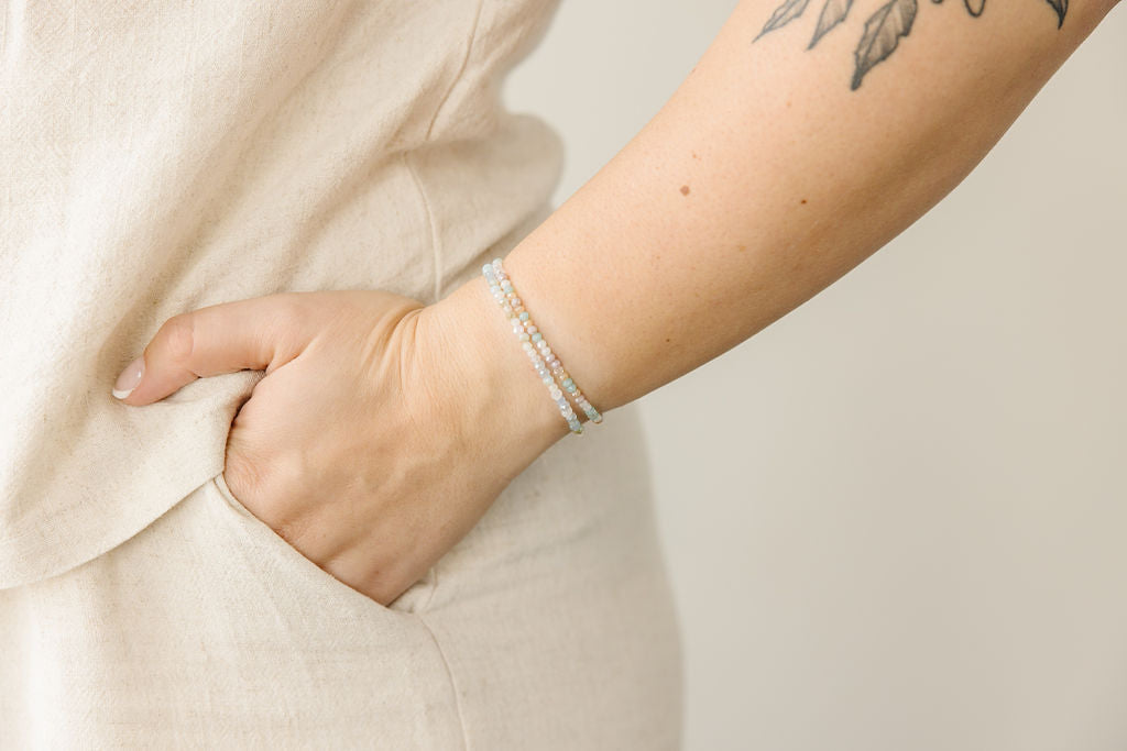 Ocean Mist Bracelet (3mm Beads)