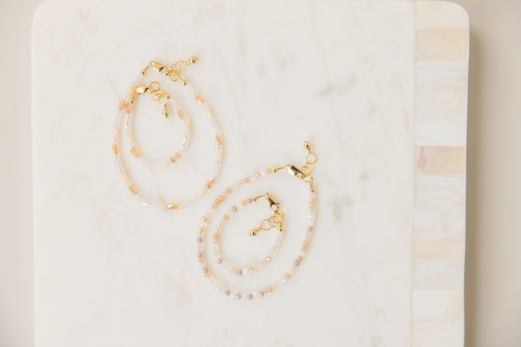 Golden Hour Bracelet (4MM Beads)