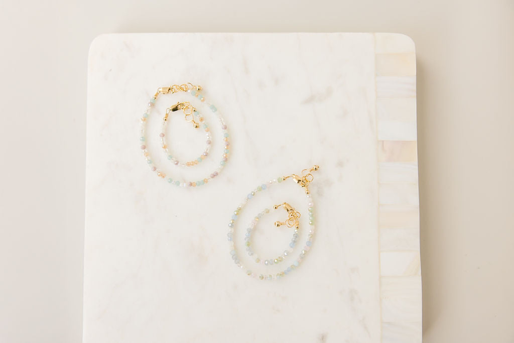 Ocean Mist Bracelet (3mm Beads)