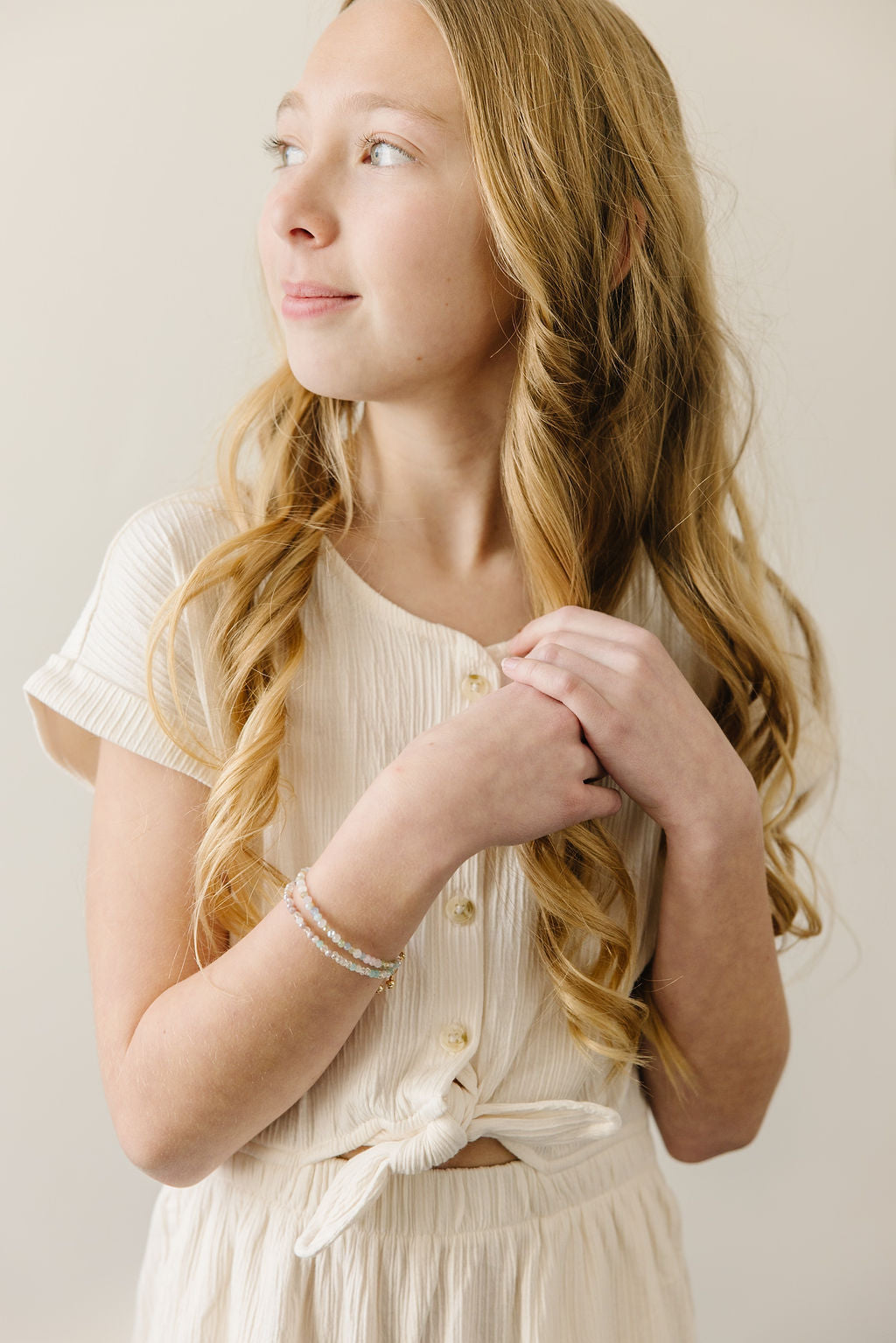 Ocean Mist Bracelet (3mm Beads)