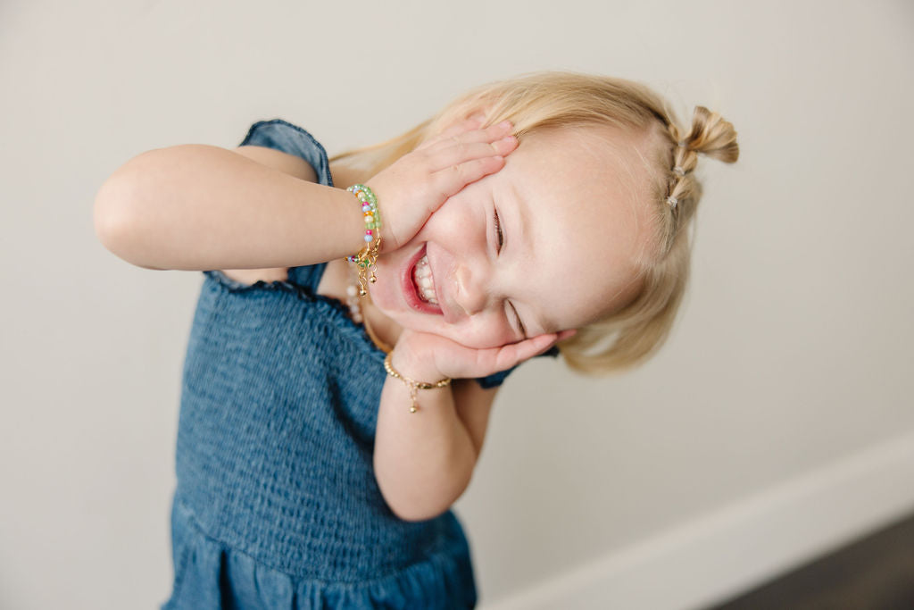 Sprinkle Mom + Mini Bracelet Set (4MM Beads)