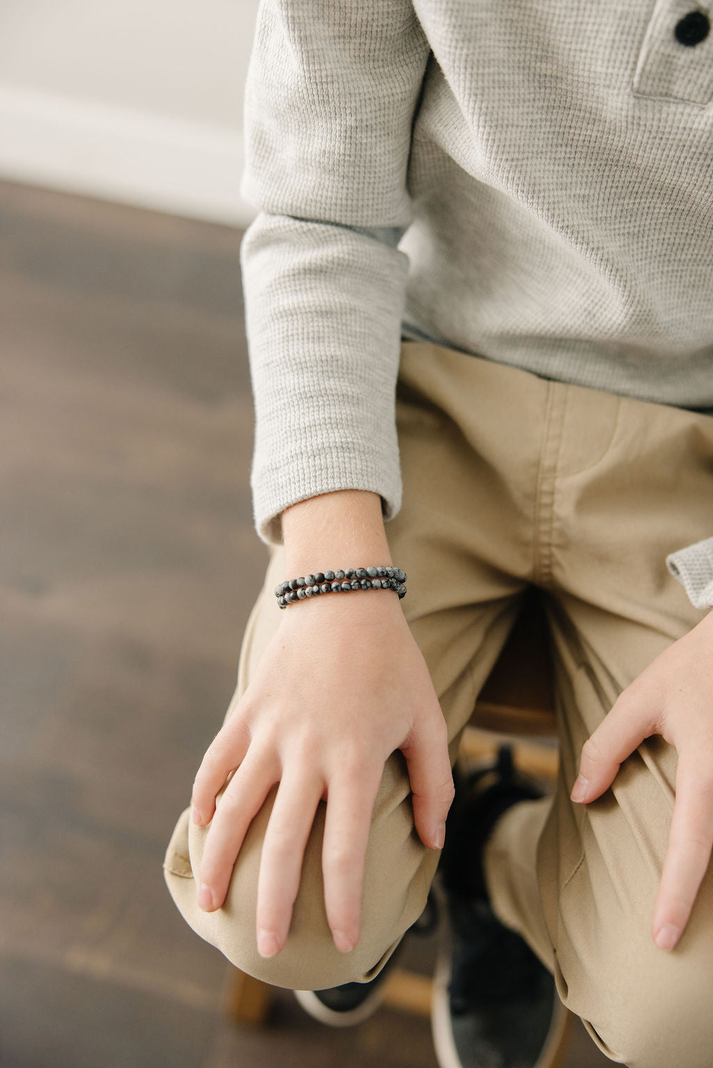 Granite Matte Bracelet (4MM Beads)