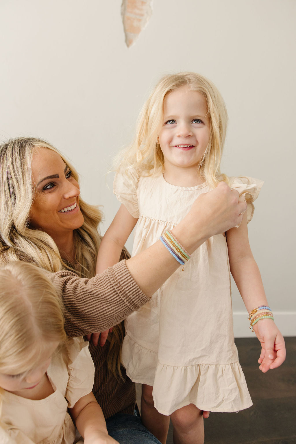 Butter Mom + Mini Bracelet Set (4MM Beads)