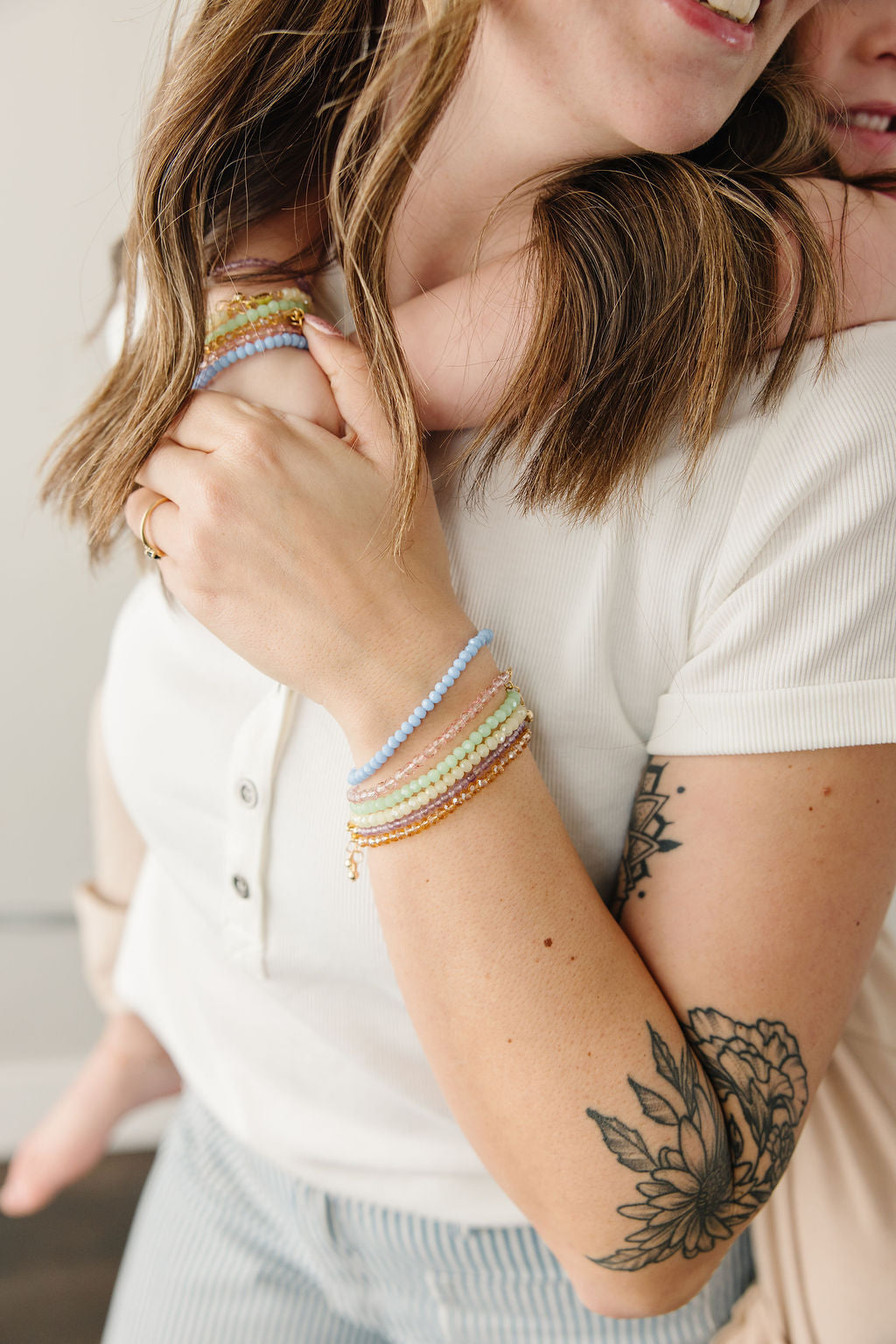 Dream Wave Mom + Mini Bracelet Set (4MM Beads)