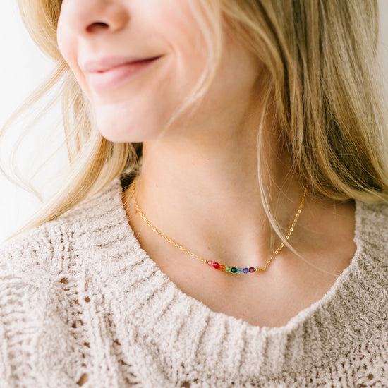Rainbow Necklace gemsbylaura