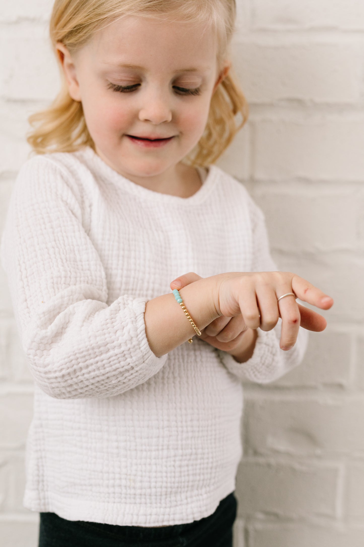 Load image into Gallery viewer, Annie Baby Bracelet (3MM + 4MM beads)
