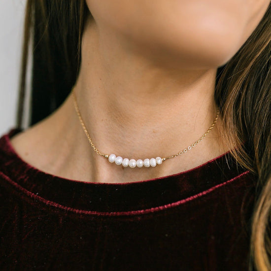 Load image into Gallery viewer, Freshwater Pearl Choker Necklace
