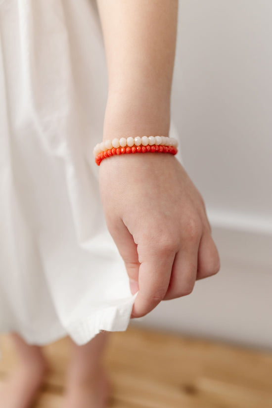 Red Coral or Moonga Stone Link Bracelet, Good Fortune Bracelet, Indian  Vedic Astrology Bracelet, Gifr for Her, Him