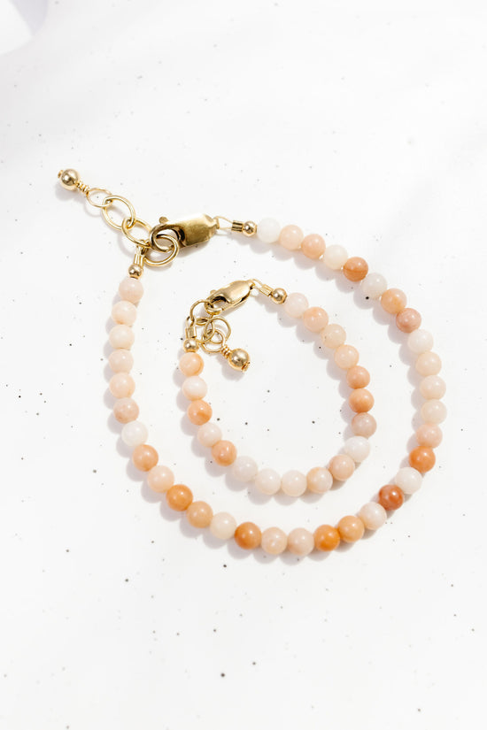 Load image into Gallery viewer, Apricot Baby Bracelet (4MM beads)
