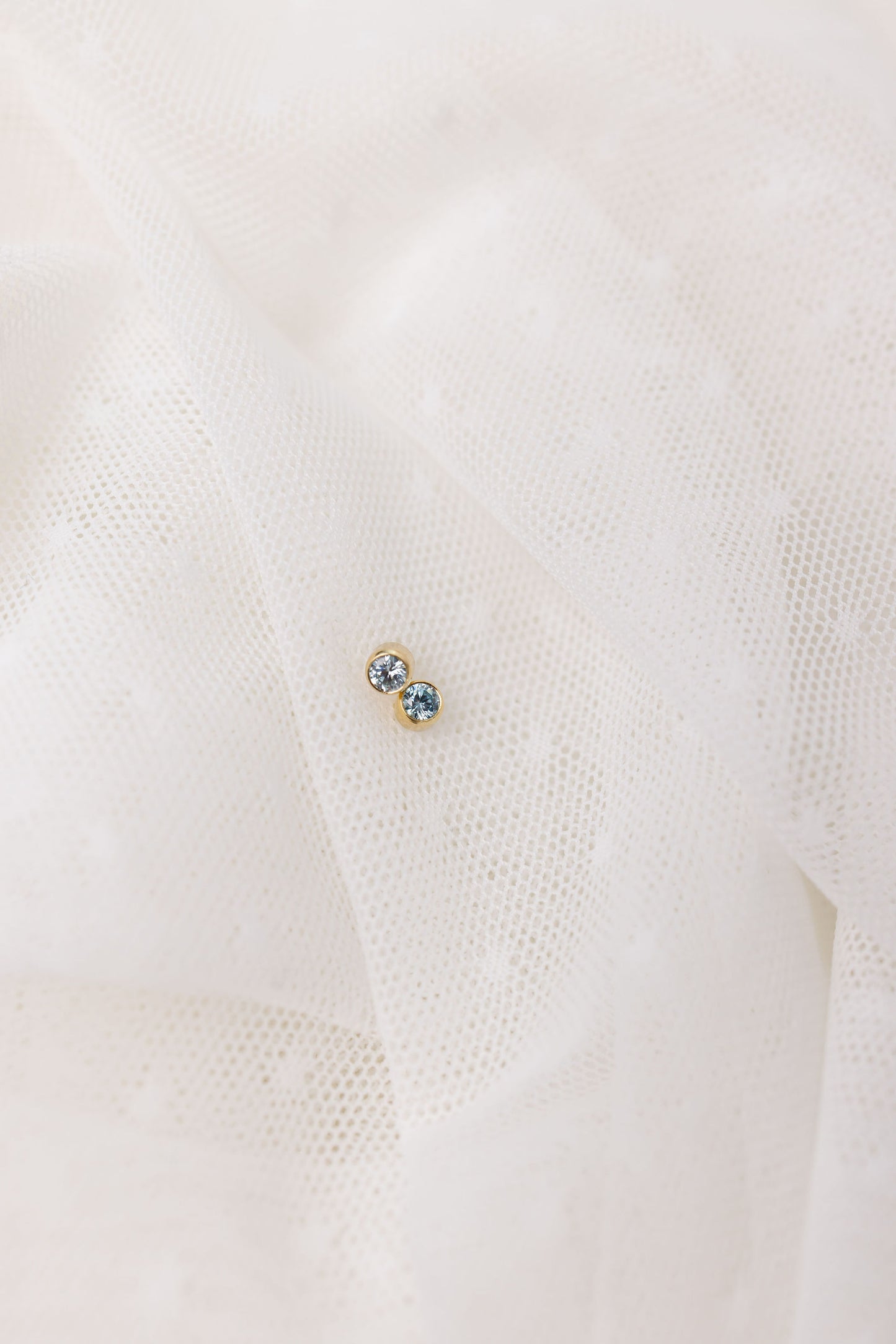 Load image into Gallery viewer, March Birthstone Stud Earrings
