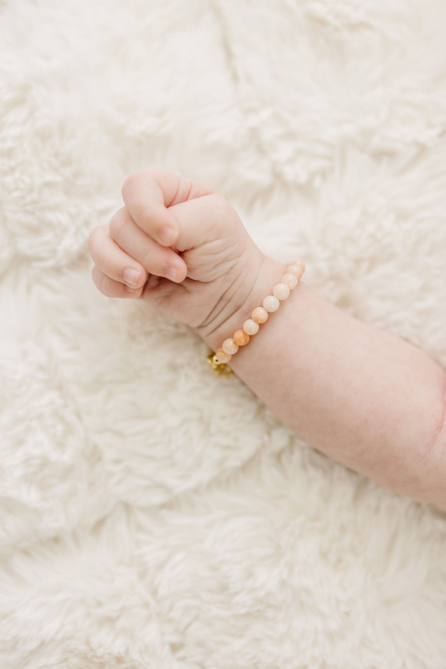 Load image into Gallery viewer, Apricot Baby Bracelet (4MM beads)
