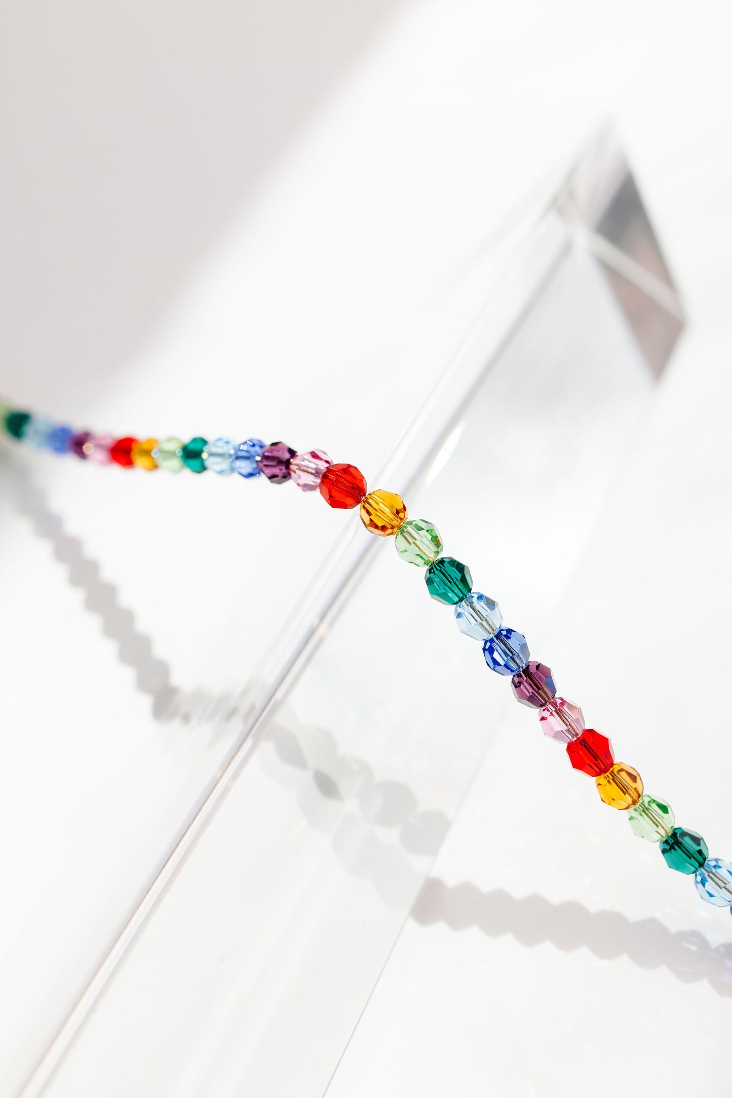 Load image into Gallery viewer, Rainbow Mom + Mini Bracelet set (4MM Beads)
