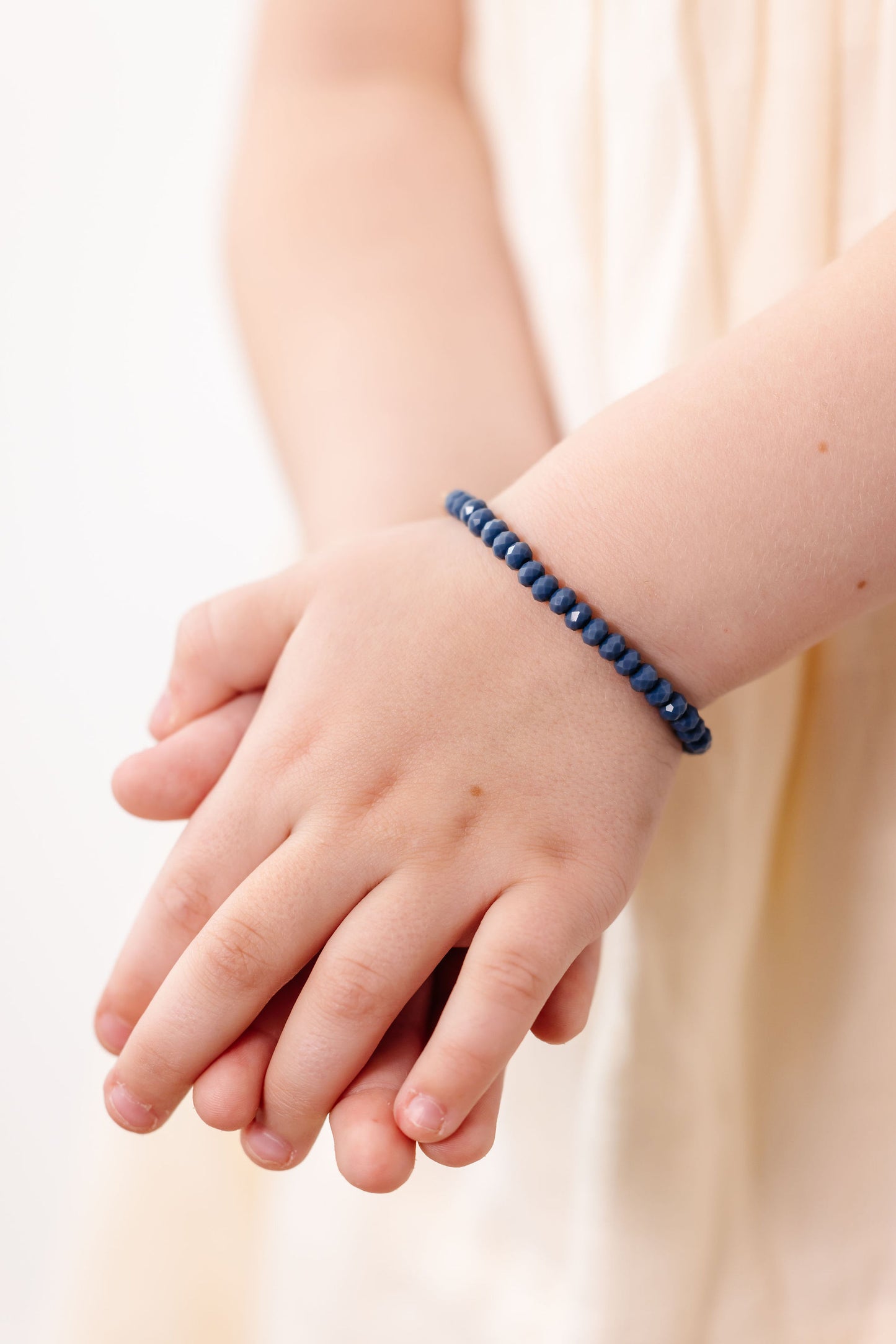 Load image into Gallery viewer, Denim Baby Bracelet (4MM Beads)
