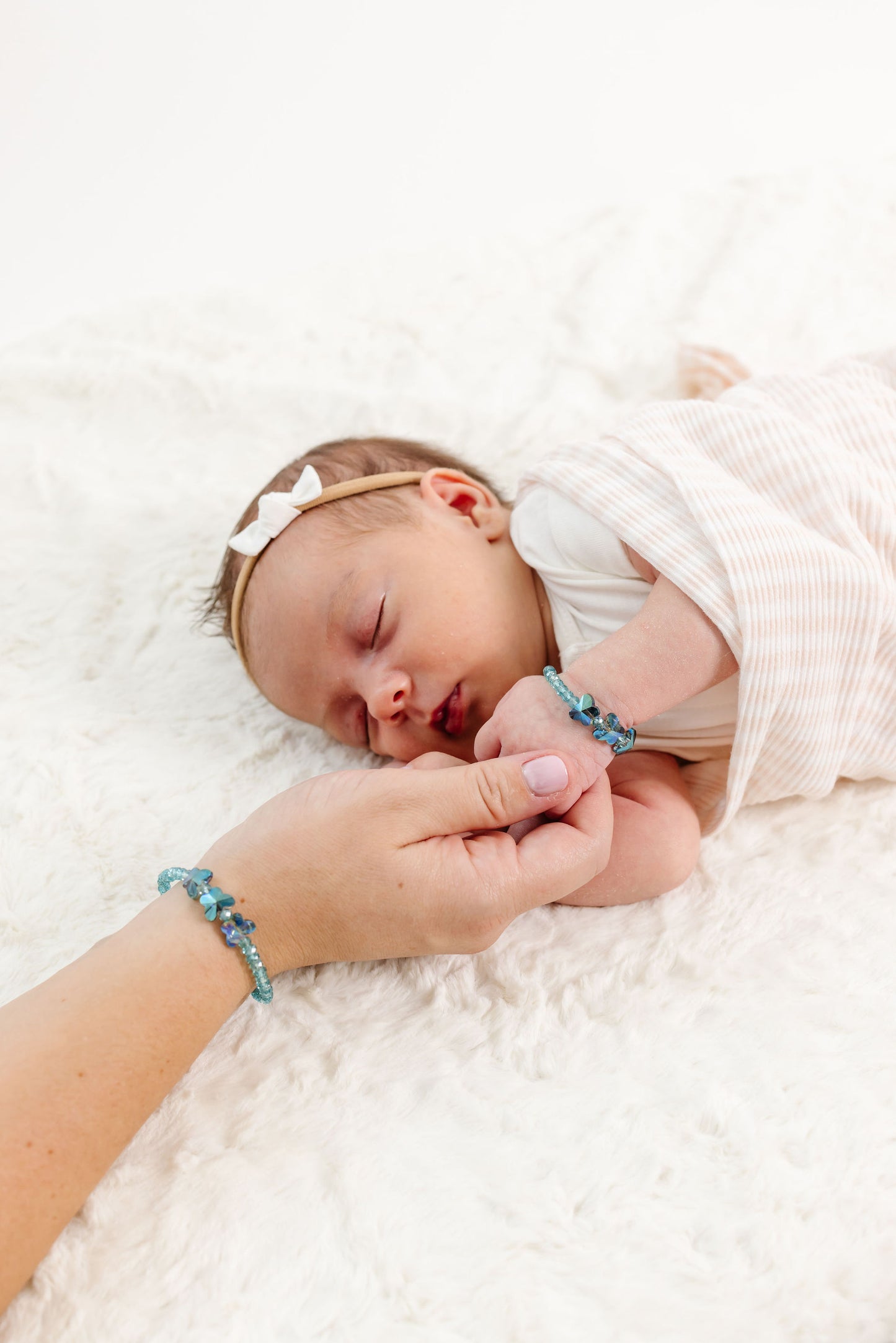 Morpho Baby Bracelet (4MM + 8MM beads)