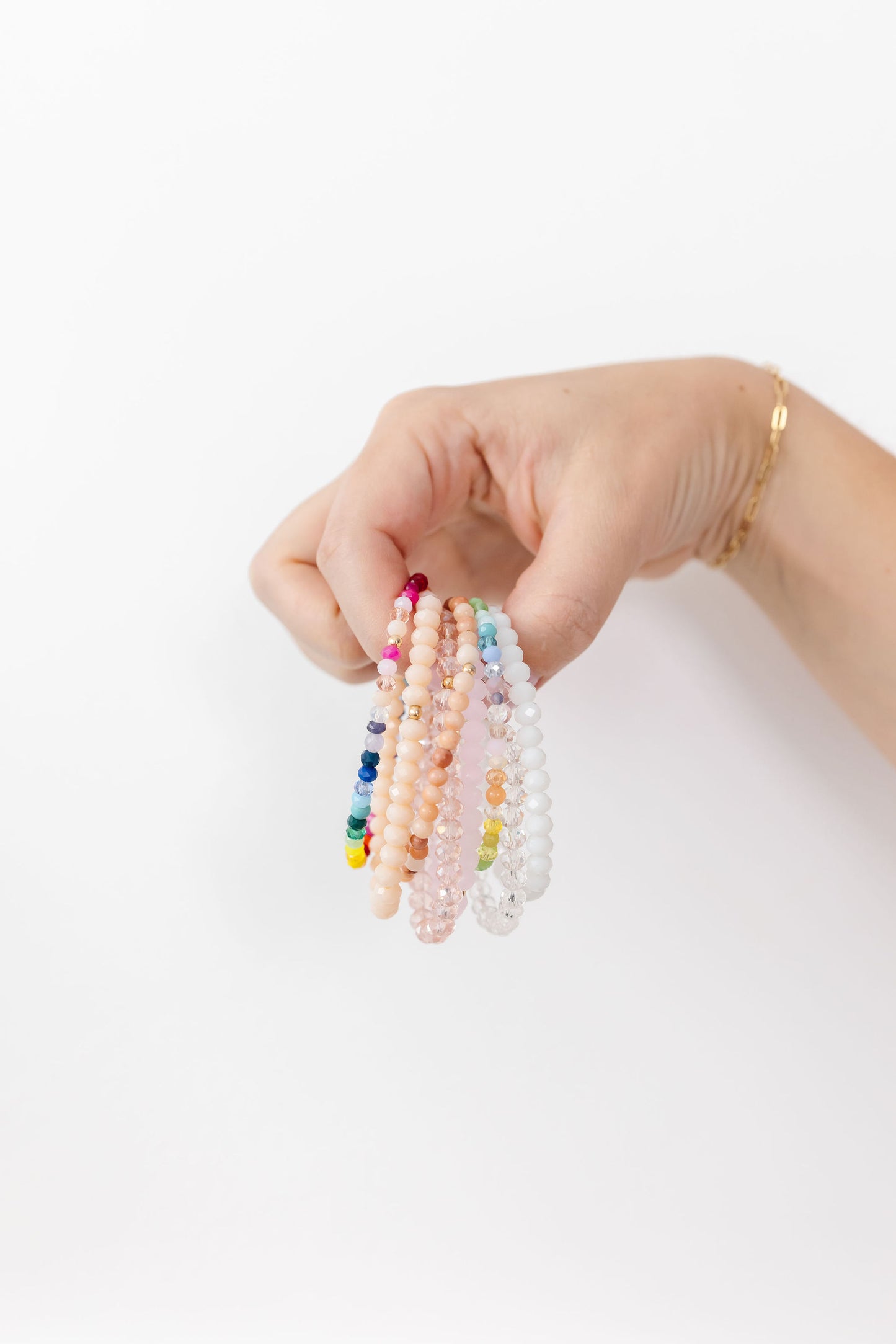 Stretchy Blush Adult Bracelet (6MM Beads)