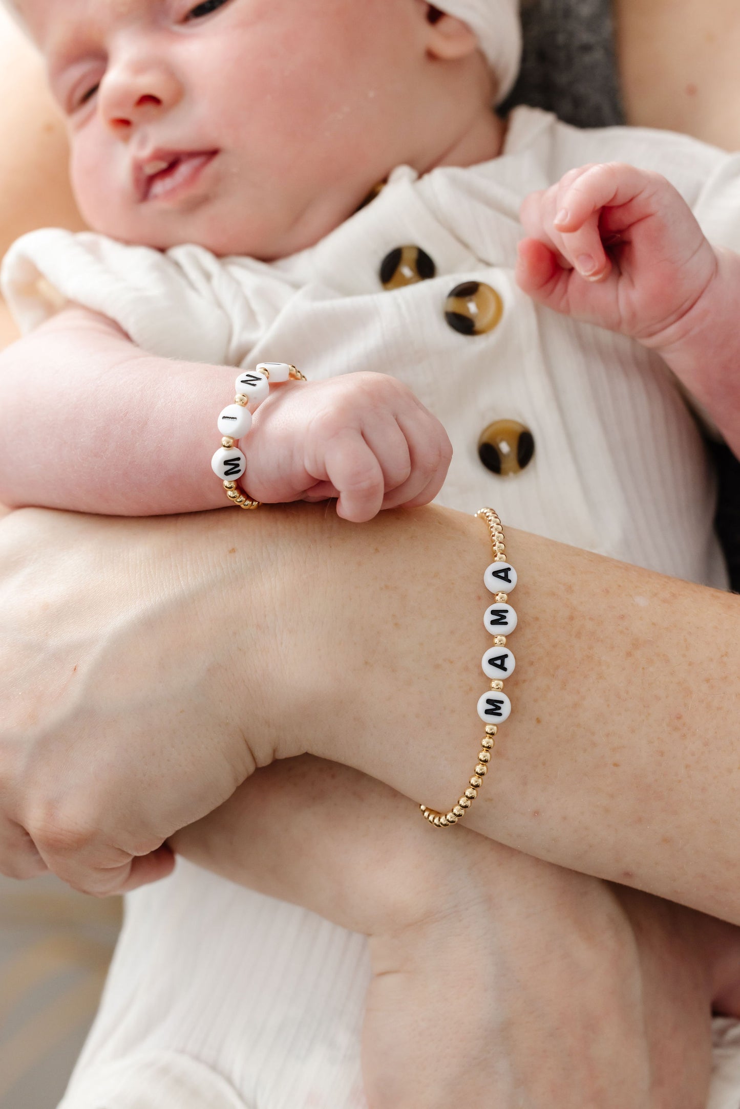 MAMA Adult Bracelet (3MM+6MM beads)