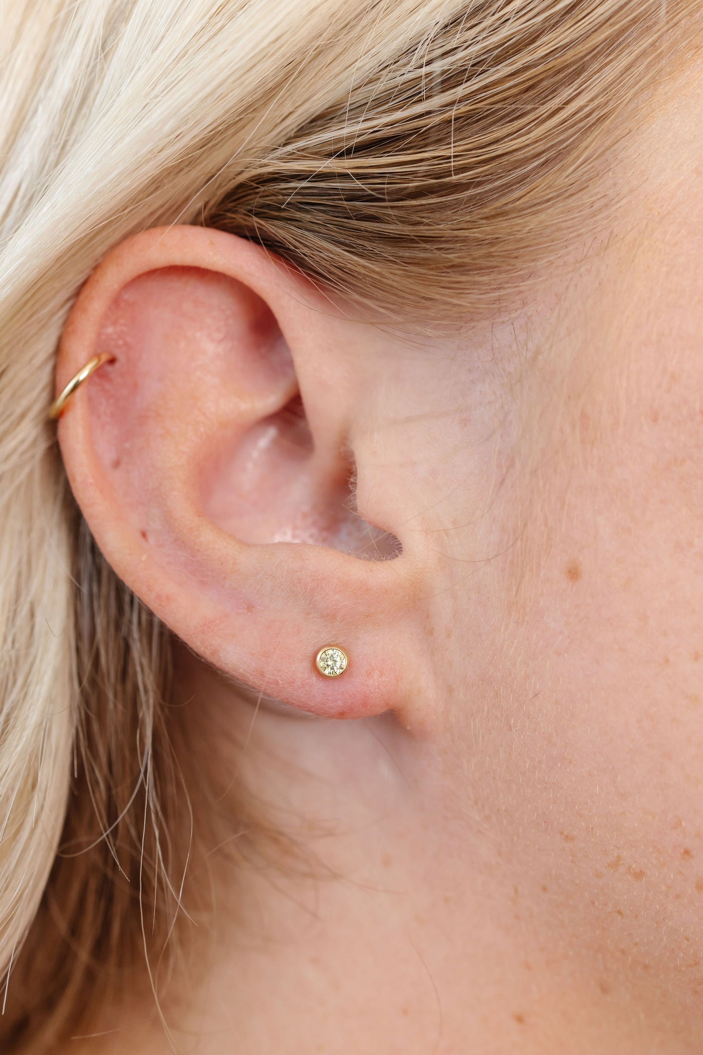 August Birthstone Stud Earrings