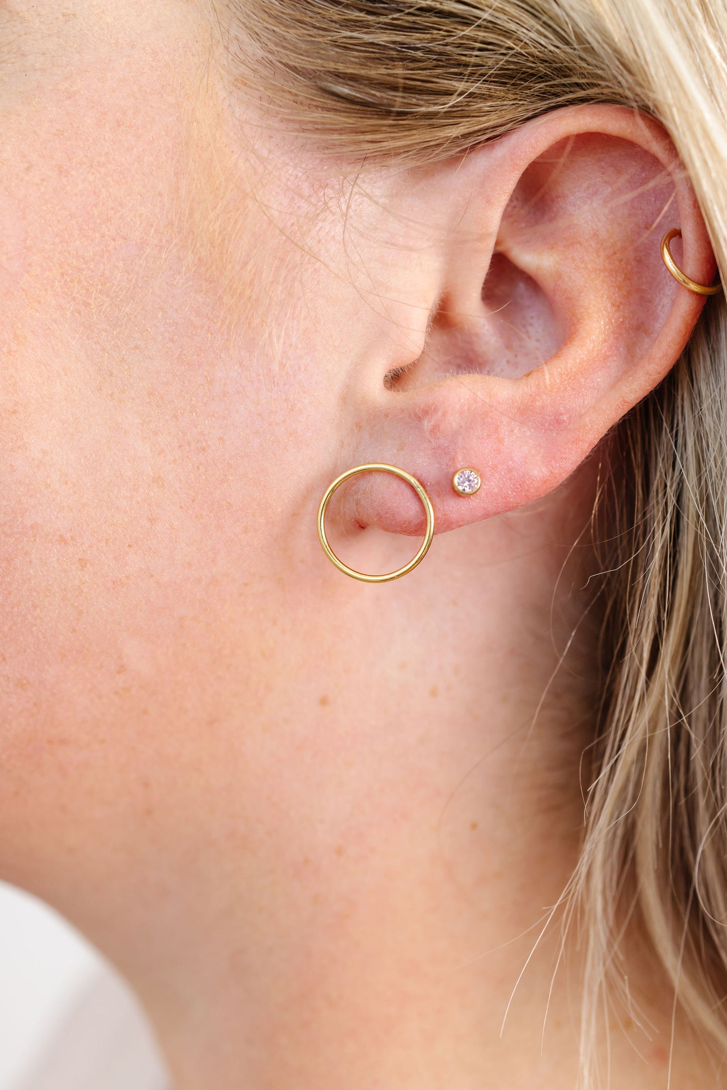April Birthstone Stud Earrings