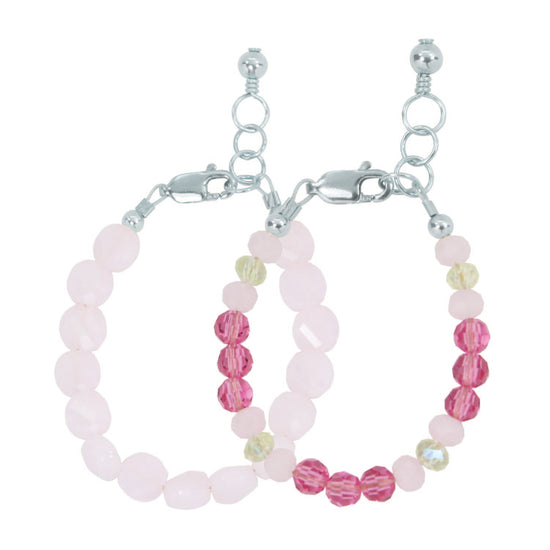 Load image into Gallery viewer, Aurora Baby Bracelet Two-Pack (4mm + 6mm beads)
