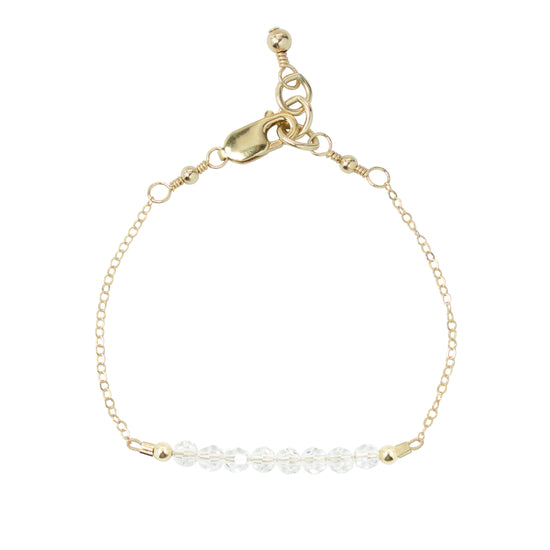 April Adult Chain Bracelet (4MM beads)