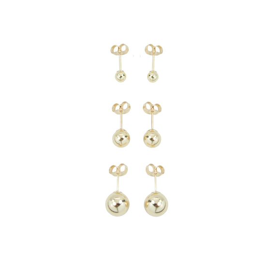 gems by Laura. gold filled ball studs. ball stud earrings