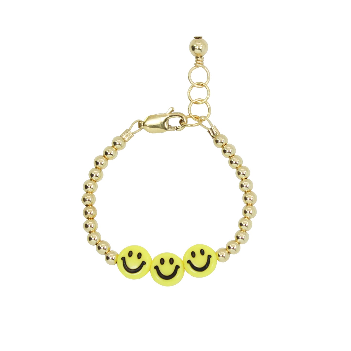 Load image into Gallery viewer, Be Happy Baby Bracelet (3MM + 6MM beads)
