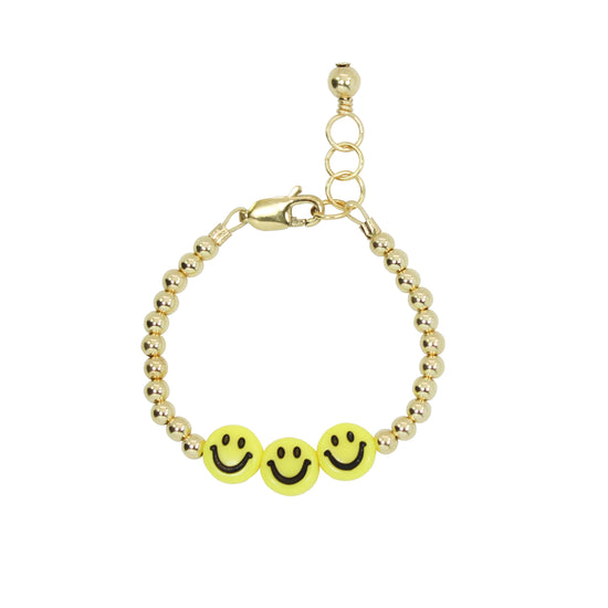 Smiley Face Pearl Bracelet – Off Code Company