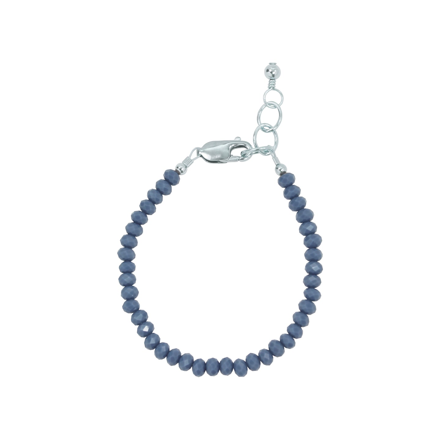 Load image into Gallery viewer, Denim Adult Bracelet (4mm Beads)
