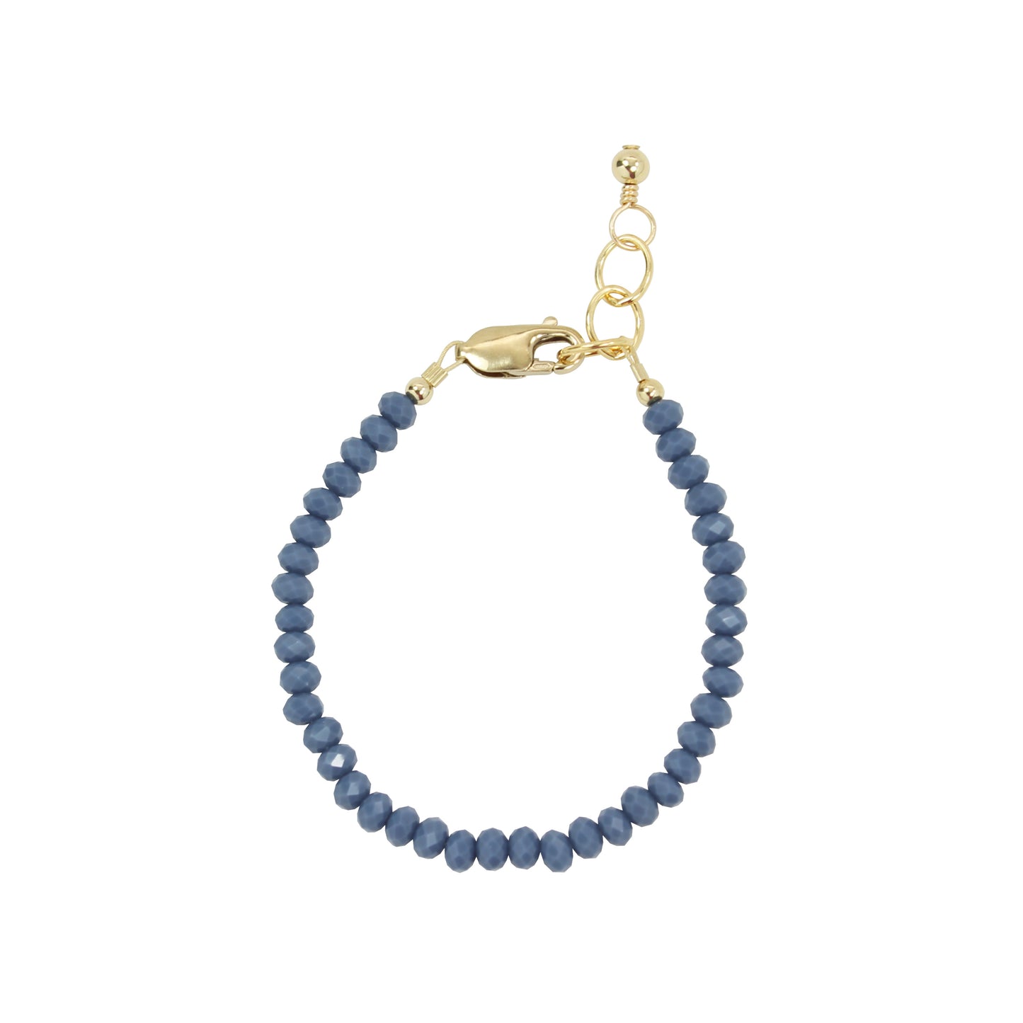 Denim Adult Bracelet (4mm Beads)