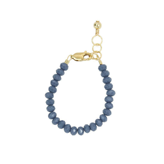 Load image into Gallery viewer, Denim Baby Bracelet (4MM Beads)
