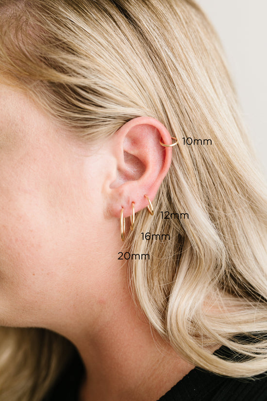 Chunky Gold Hoop Earrings For Women Lightweight Hollow Open Hoops Gold |  eBay