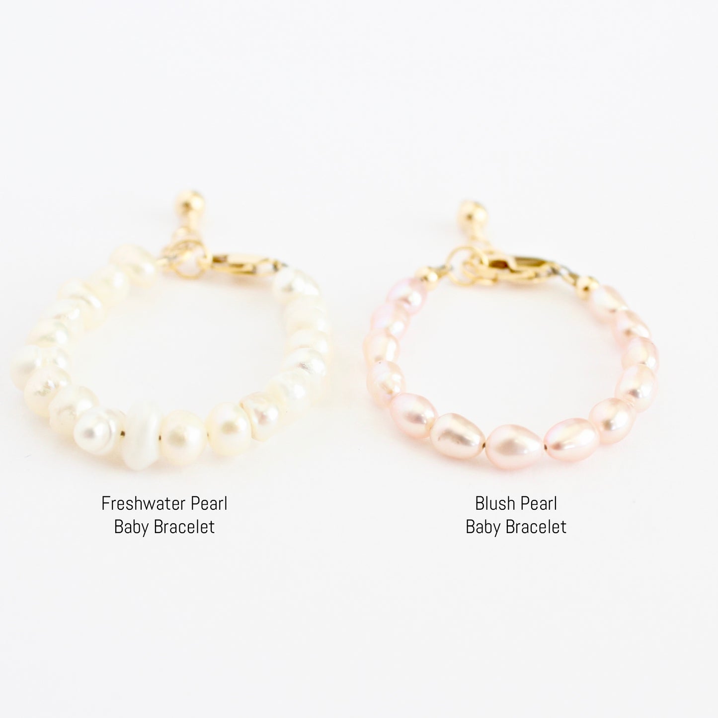 Blush Pearl Baby Bracelet (4MM beads)