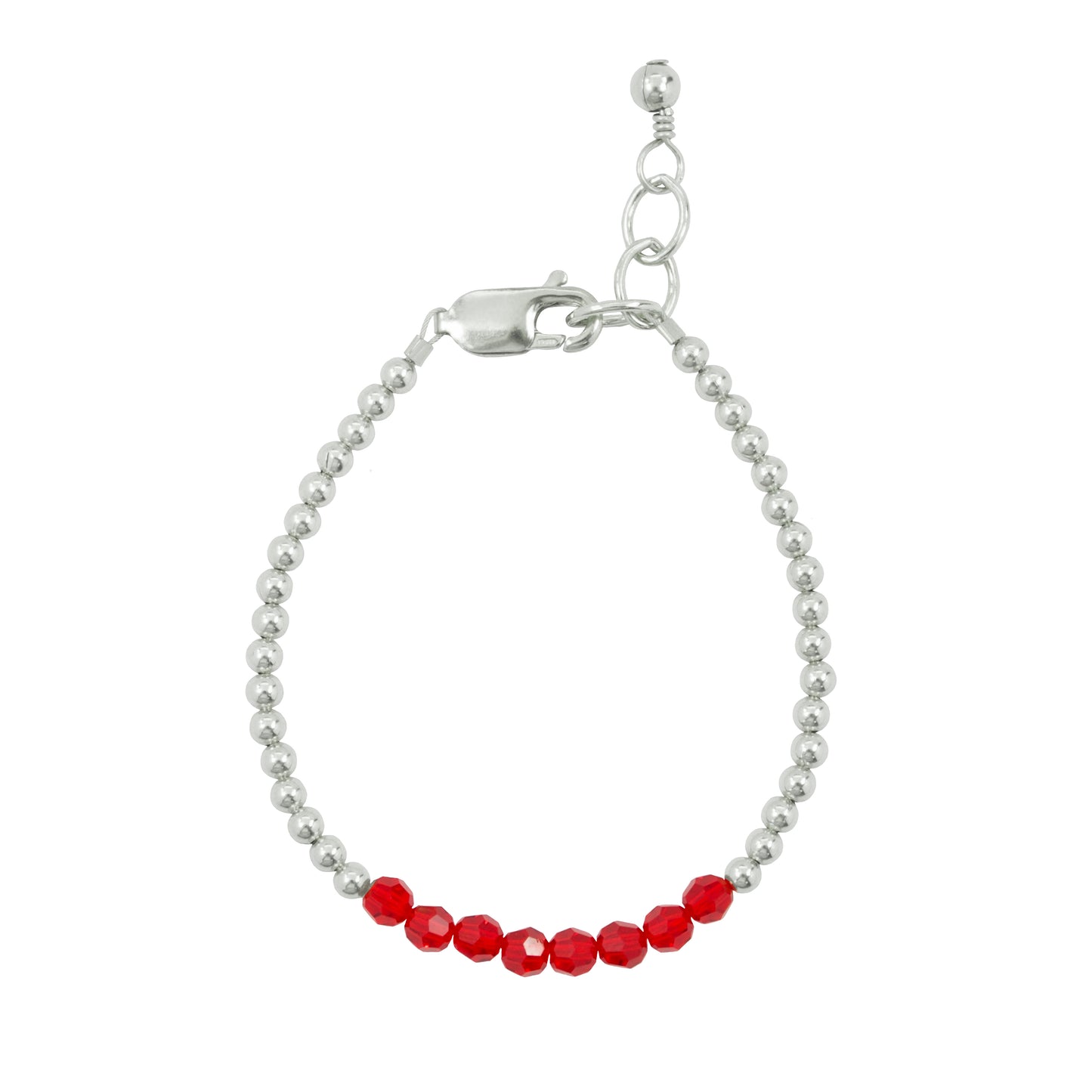 July Birthstone Adult Bracelet (4MM beads)