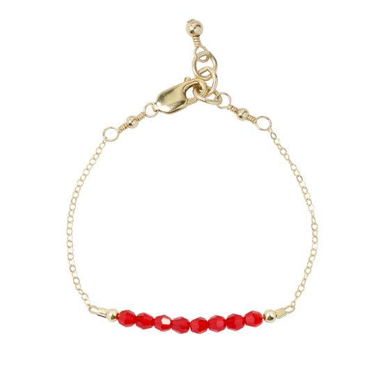 July Adult Chain Bracelet (4MM beads)