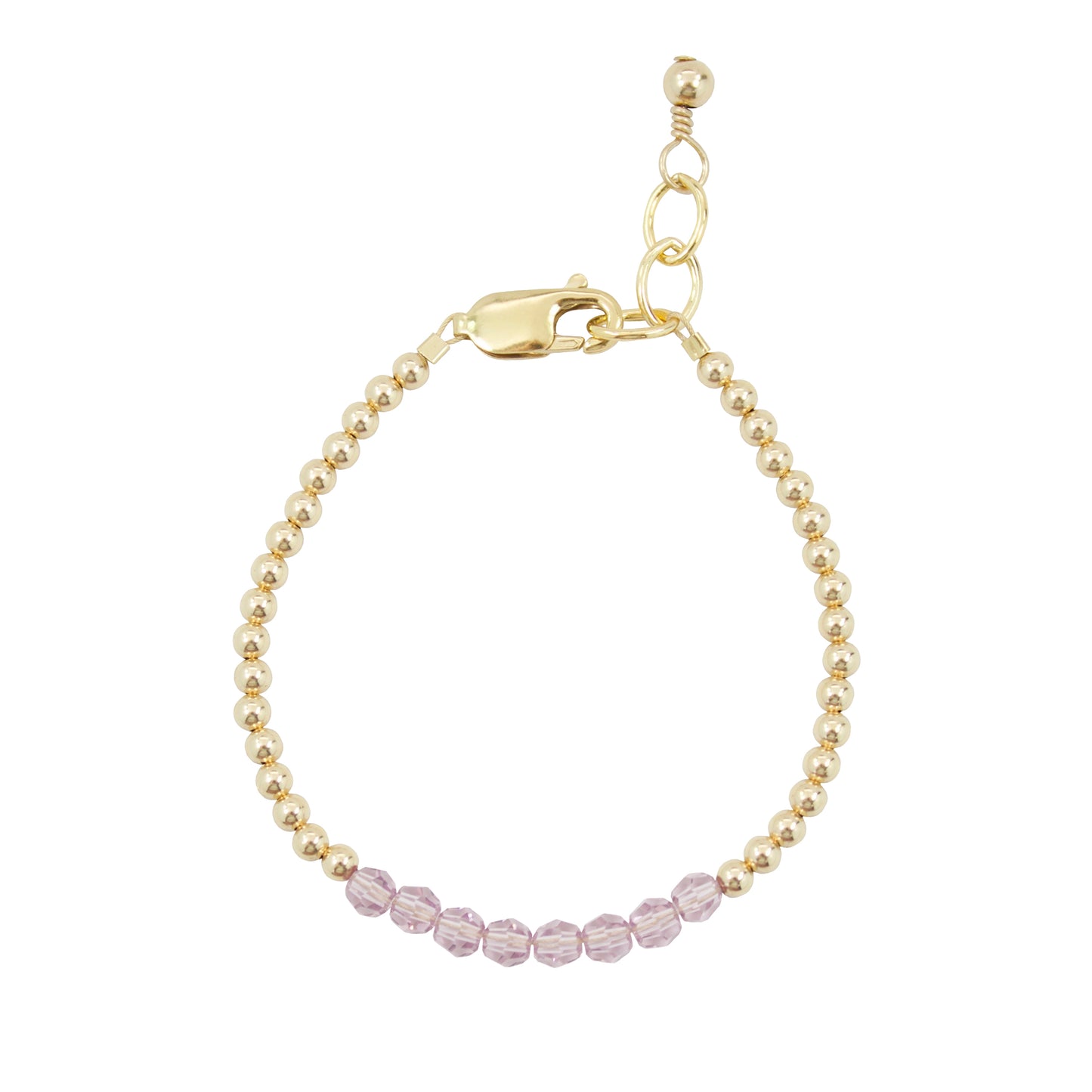 June Birthstone Adult Bracelet (4MM beads) – gemsbylaura