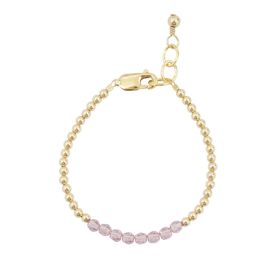 June Birthstone Adult Bracelet (4MM beads)