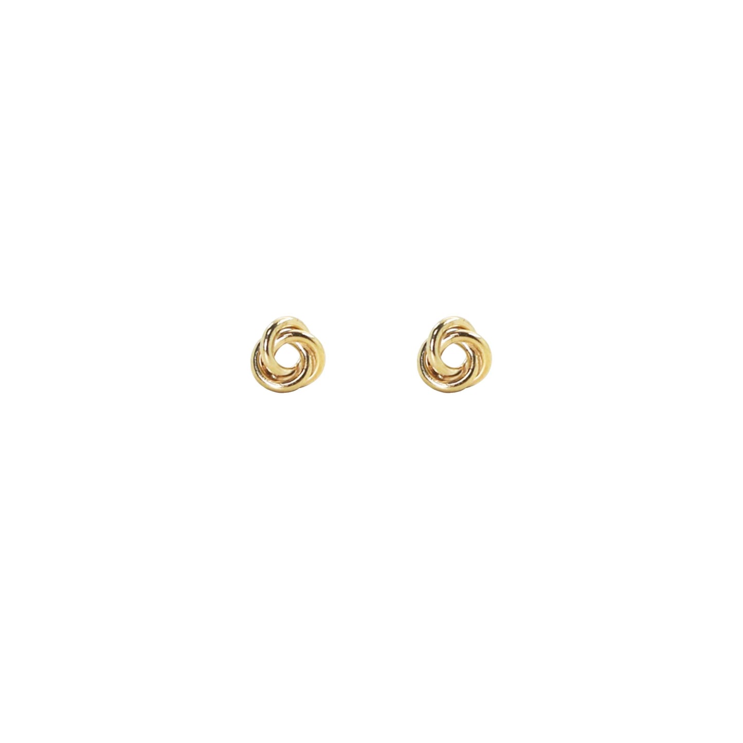 Gems by Laura. twisted stud earring. gold filled twisted stud. karma stud. 