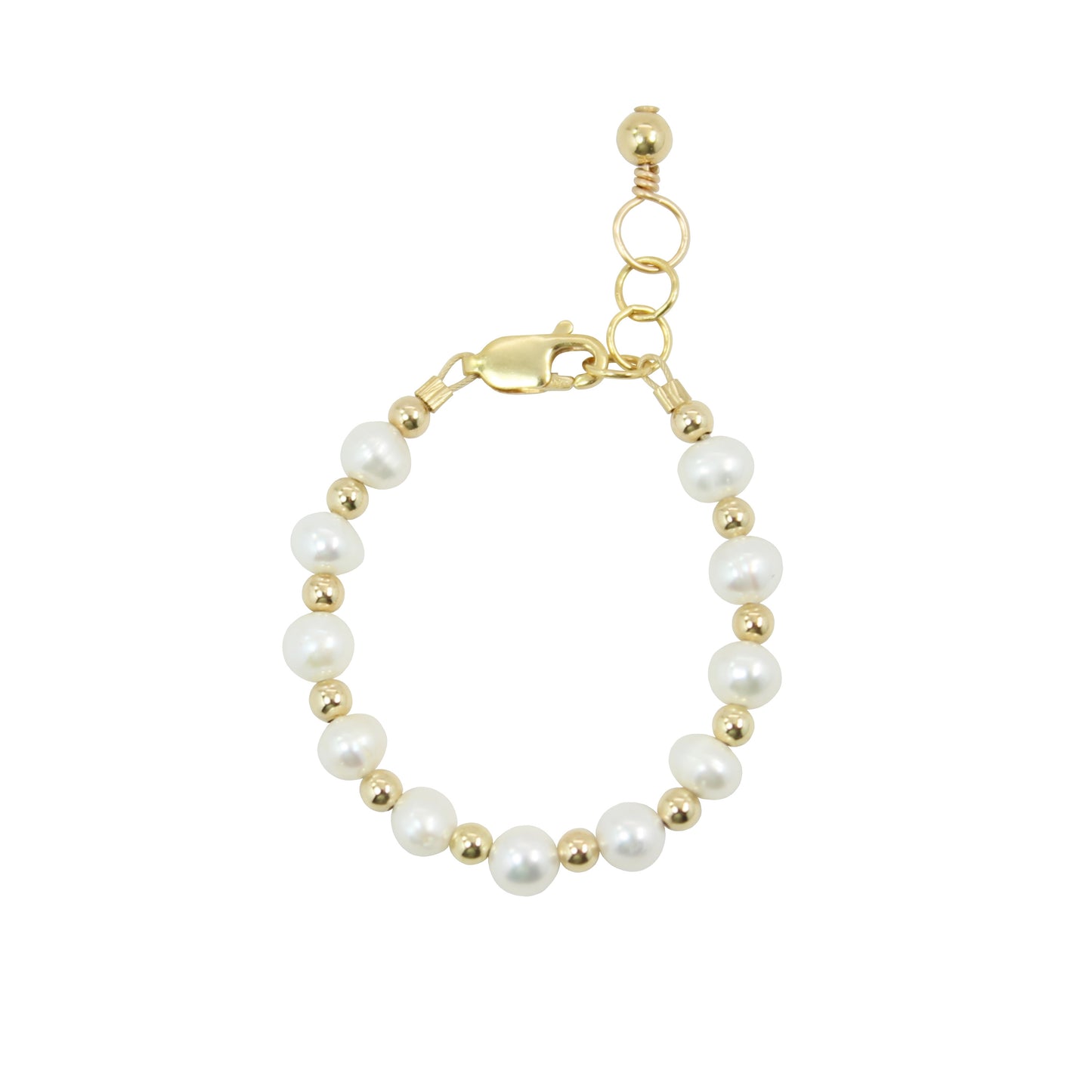Luster Baby Bracelet (3MM + 6MM beads)