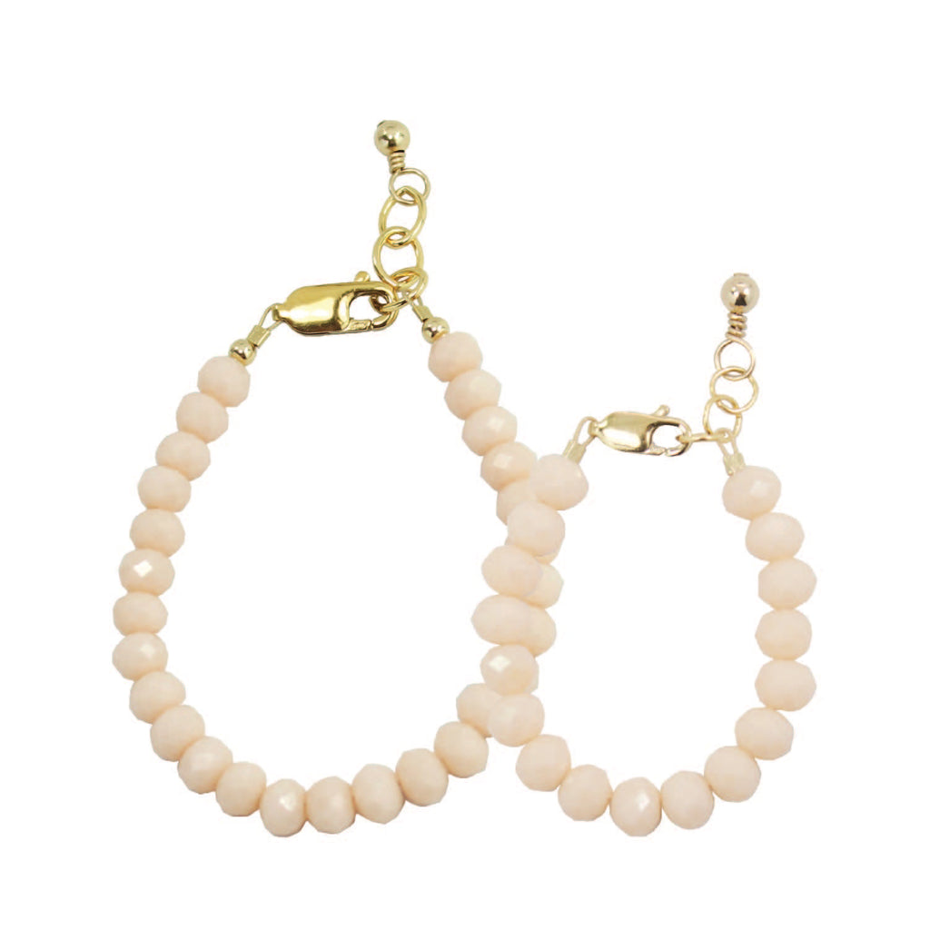 Seashell Mom + Mini Bracelet Set (6MM Beads) – gemsbylaura