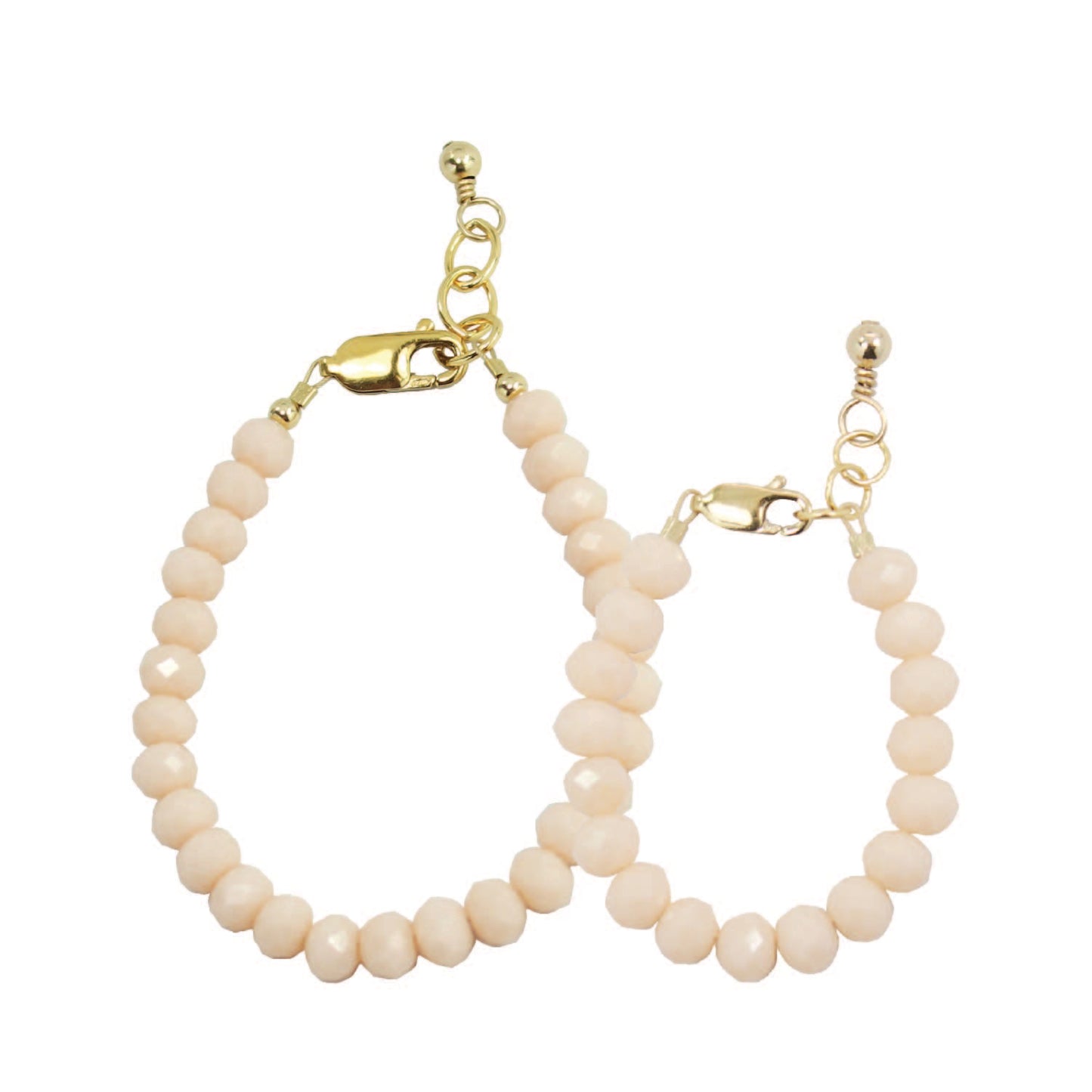Seashell Mom + Mini Bracelet Set (6MM Beads)