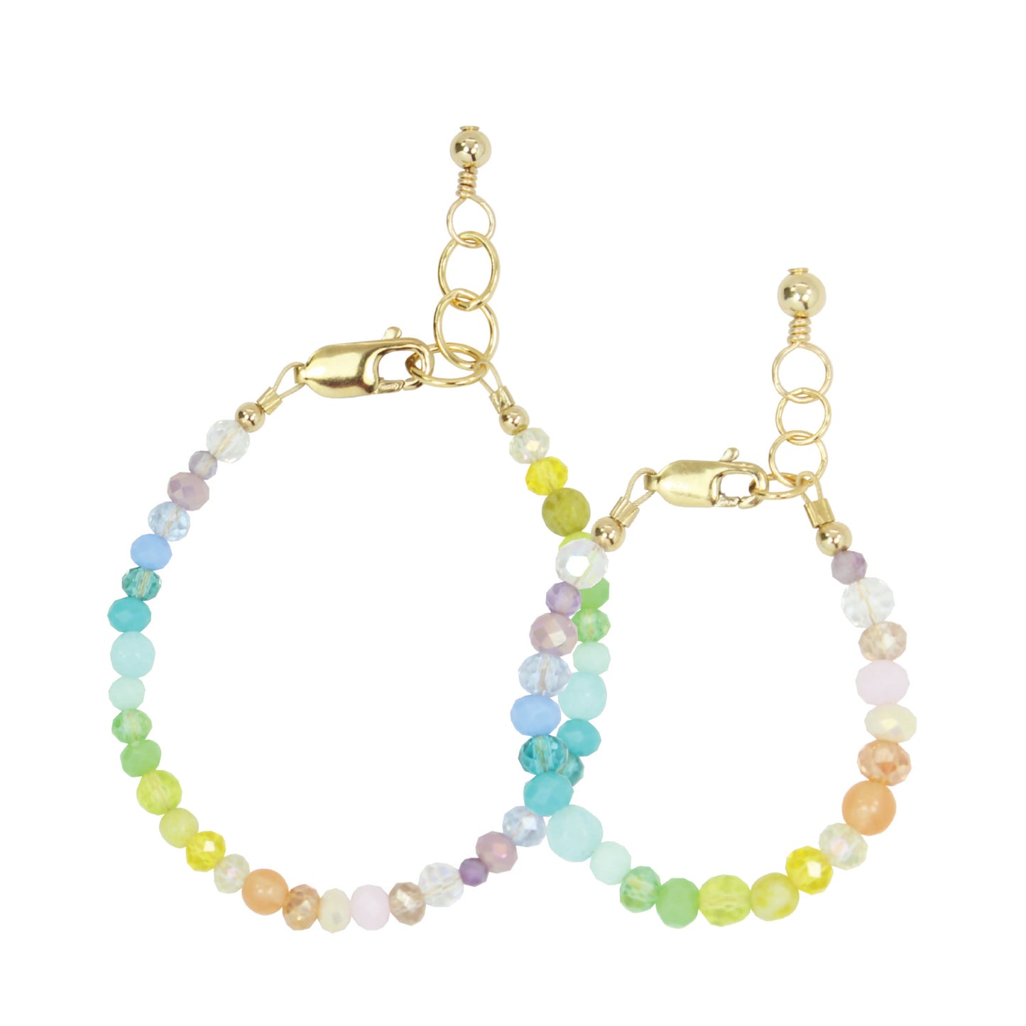 Load image into Gallery viewer, Spectrum Mom + Mini Bracelet Set (4MM Beads)
