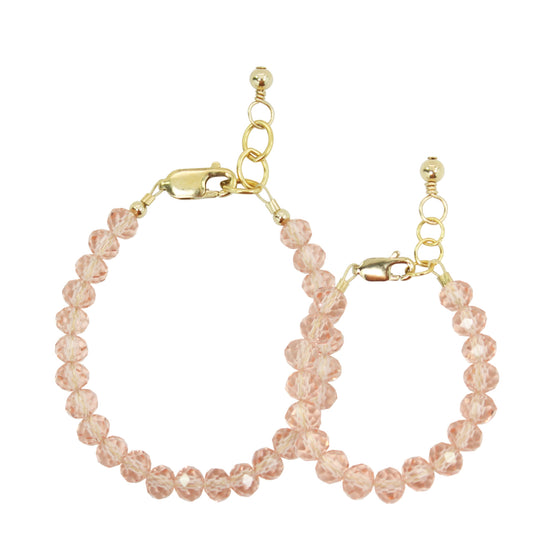 Primrose Mom + Mini Bracelet set (6MM Beads)