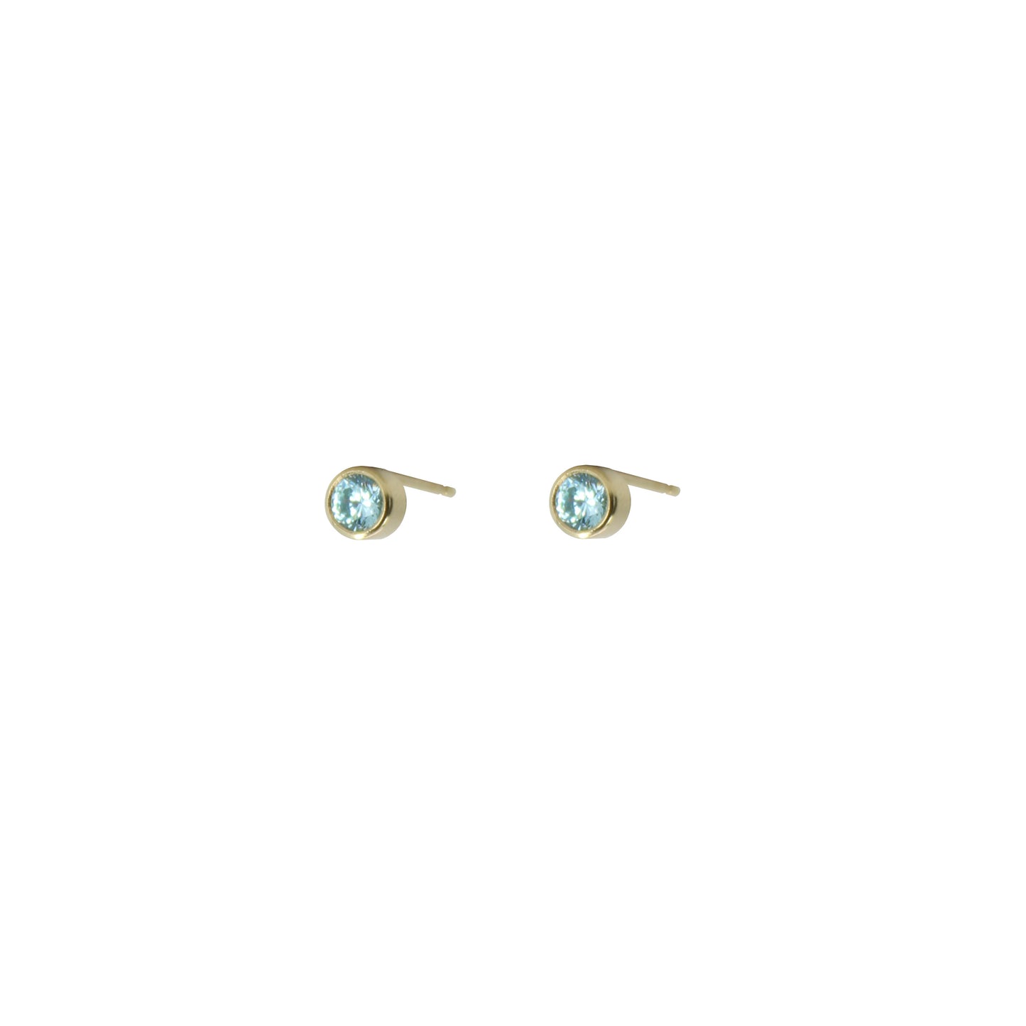 Load image into Gallery viewer, March Birthstone Stud Earrings
