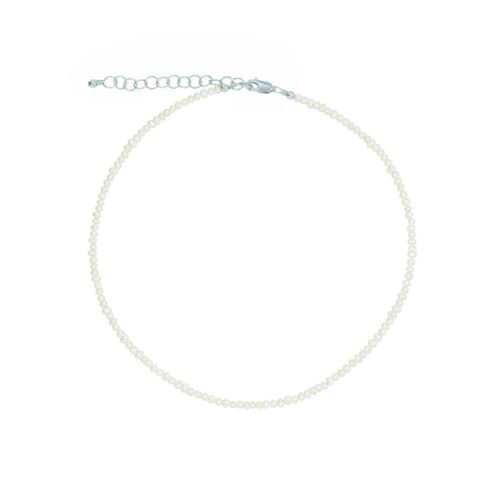 Mini Freshwater Pearl Necklace (2MM Beads)